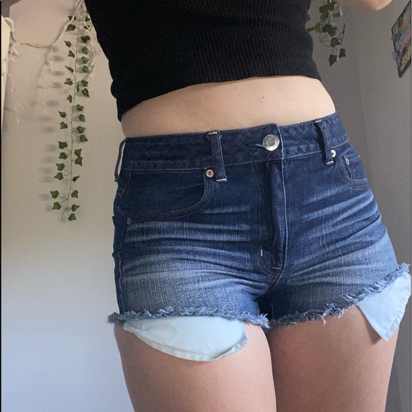 AMERICAN EAGLE High-Waisted Festival Denim Shorts - Picture 3 of 8